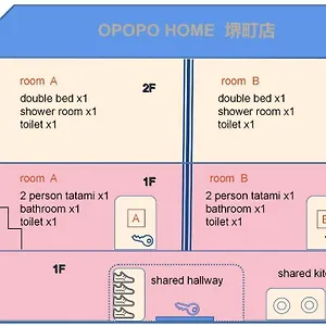  아파트 Opopo 堺町店 일본